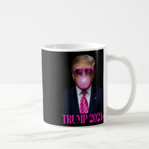 Caneca De Café Goma-Tromba Rosa 2024 Votação Presidente Funny Cut