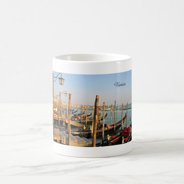 Caneca De Café Gondola, Veneza, Itália, Fotografia, Mug (Centro)