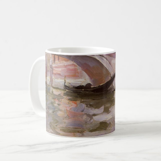 Caneca De Café Gôndolas por John Singer Sargent, Arte Impressioni (Frente Esquerda)