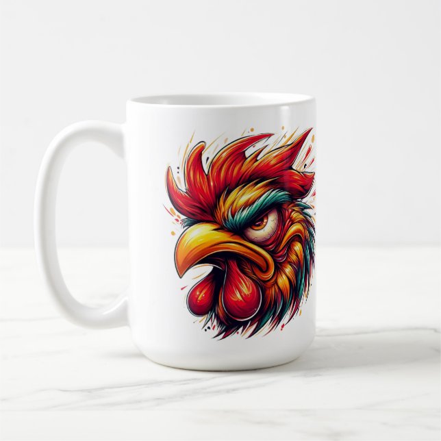 Caneca De Café "Goober the Furious Rooster" Mug (Esquerda)