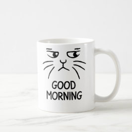 Caneca De Café Good Morning – Grumpy Cat Face Coffee Mug