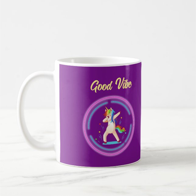 Caneca De Café Good Vibe Unicorn (Esquerda)