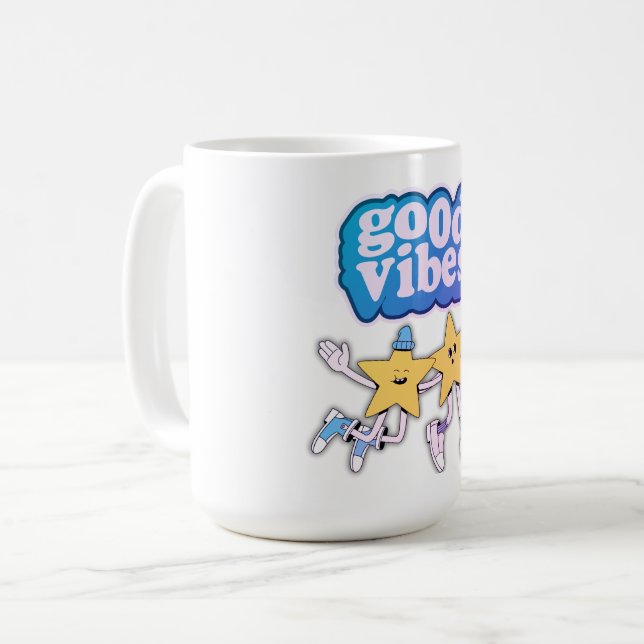CANECA DE CAFÉ GOOD VIBES (Frente Esquerda)