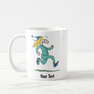 Caneca De Café Goofy Jogger Mug - Presente em Execução Personaliz
