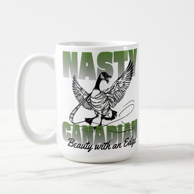 Caneca De Café Goose canadense desagradável (Esquerda)
