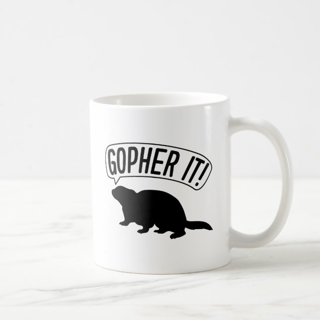 Caneca De Café Gopher (Direita)