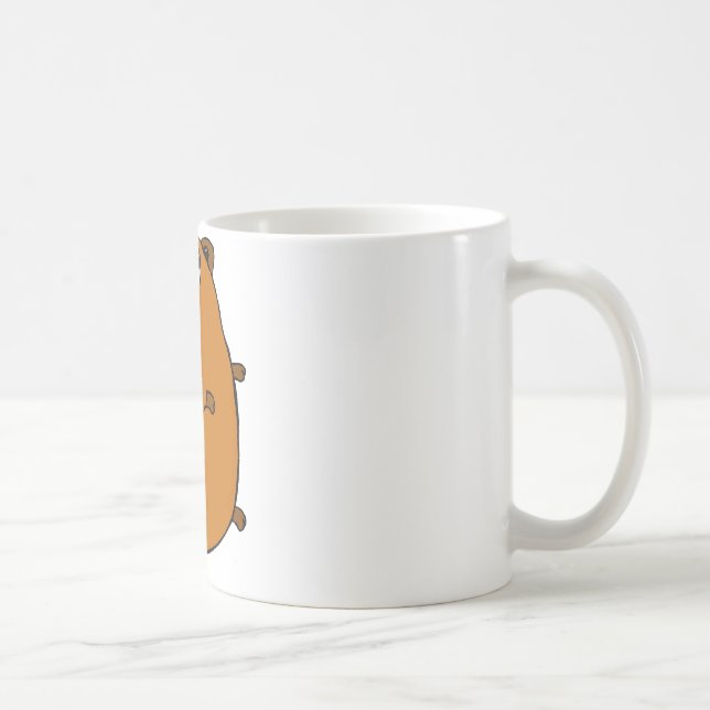 Caneca De Café Gopher customizável bonito (Direita)