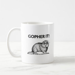 Caneca De Café Gopher, Engraçado Gopher Pun