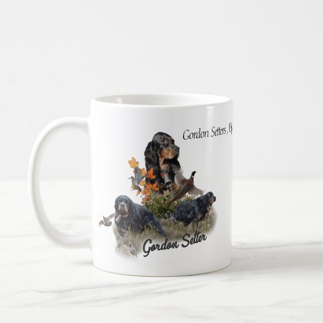 Caneca De Café Gordon Setter (Esquerda)