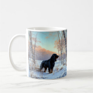 Caneca De Café Gordon Setter Deixe-O Neve Natal