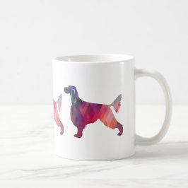 Caneca De Café Gordon Setter Geométrico Pattern - Silhouette - Ro