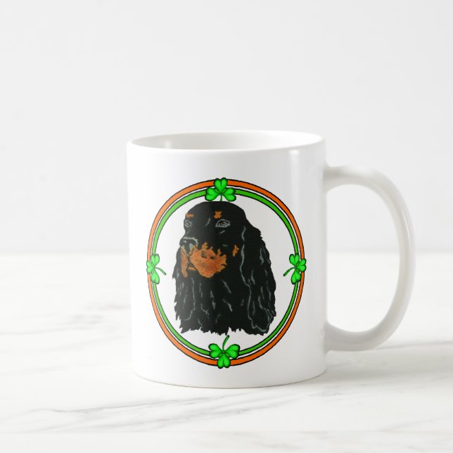 Caneca De Café Gordon Setter St Patricks (Direita)