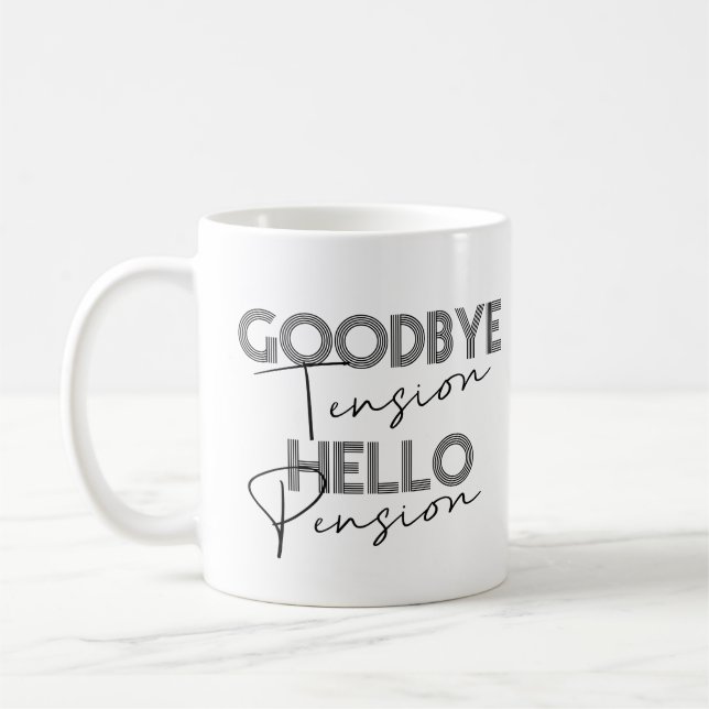 Caneca De Café GORDURA DE TENSÃO HELLO Pensão Café Mug (Esquerda)