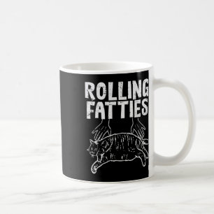 Caneca De Café Gorduras Rolando Gato Gato Engraçado Gatinhos Gati