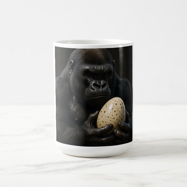 Caneca De Café Gorila com ovo (Centro)