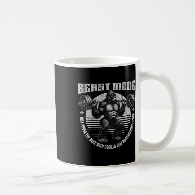Caneca De Café Gorila Levanta Haltere - Aptidão Física (Direita)