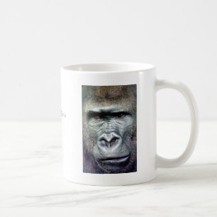 Caneca De Café Gorila traseiro da prata II