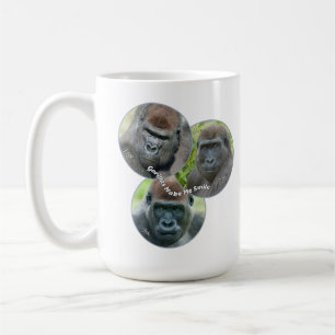 Caneca De Café Gorilas Me Fazem Sorrir