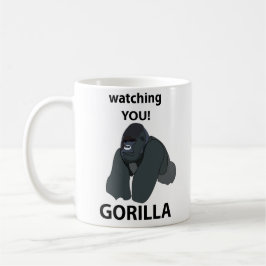 Caneca De Café Gorilla A Ver-Te Gorilla Engraçado