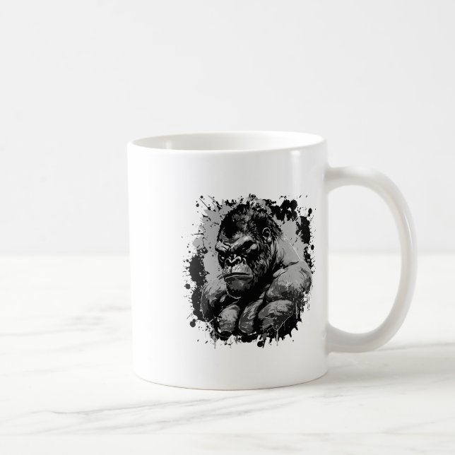 Caneca De Café Gorilla Beast Muscles Workout Bodybuilding Boxing (Direita)