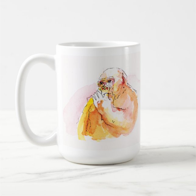 Caneca De Café Gorilla Family Mug (ゴリラ家族のマグカップ）Gorilla Life (Esquerda)