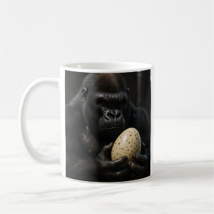 Caneca De Café Gorilla Holding Egg