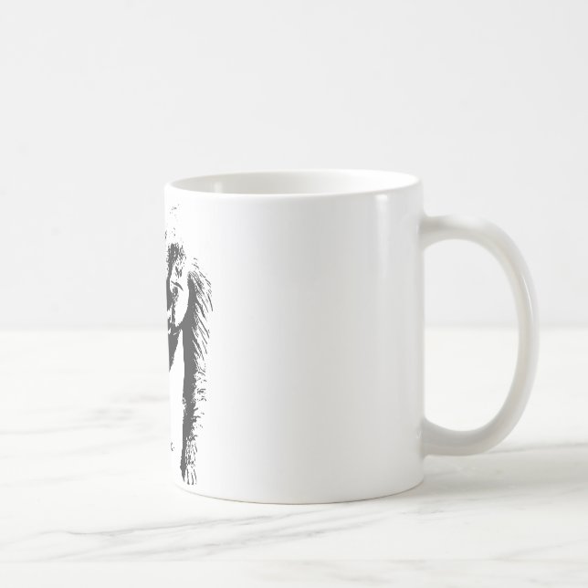 Caneca De Café Gorilla Pop Art (Direita)