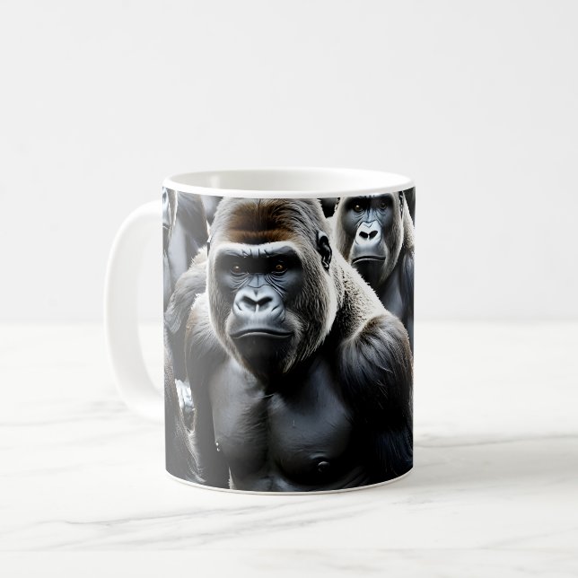Caneca De Café Gorilla Troop (Frente Esquerda)