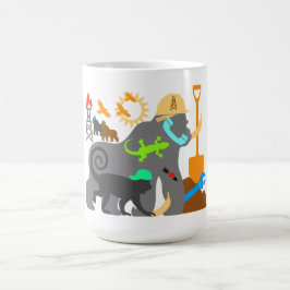 Caneca De Café Gorillas no Trabalho