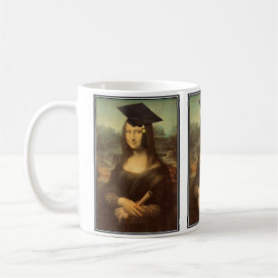 Caneca De Café Gorra de Graduação da Mona Lisa