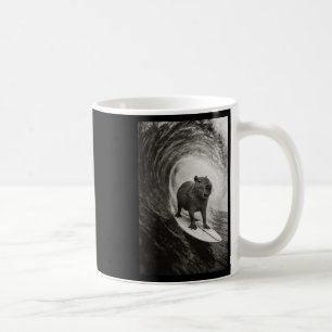 Caneca De Café Gorra de surfe engraçada Capyra selfie no quadro d