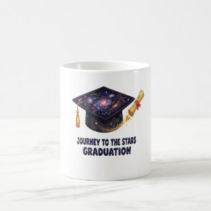 Caneca De Café Gorro de Graduação Galaxy Journey 2026 Retro