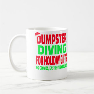 Caneca De Café Gorro de Natal de Papai Noel Catador de Lixo