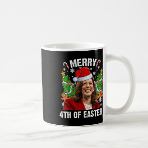 Caneca De Café Gorro de Natal engraçado Kamala Harris Papai Noel 