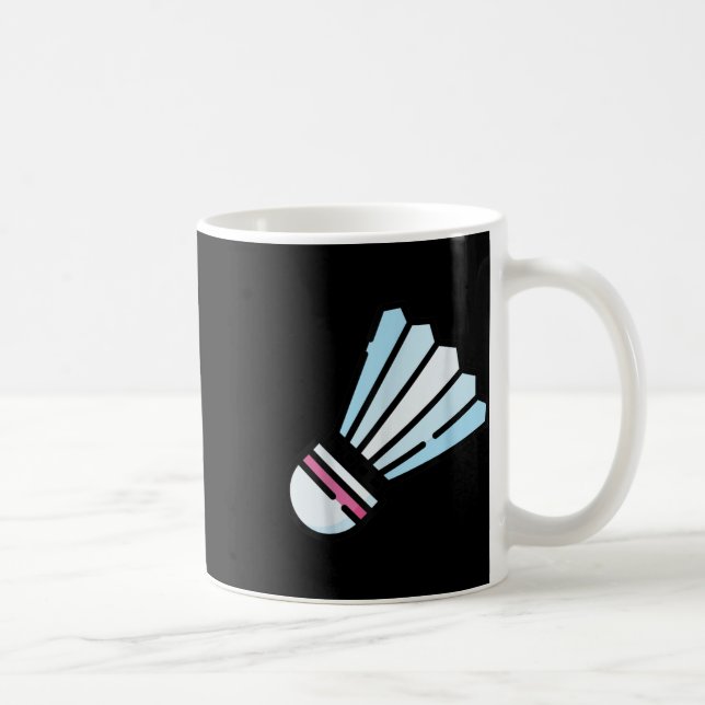 Caneca De Café Gosta Muito de Peteca de Badminton 3  (Direita)