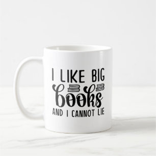 Caneca De Café Gosto De Grandes Livros E Não Posso Mentir