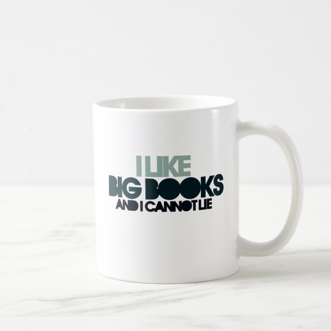 Caneca De Café Gosto De Livros Grandes (Direita)