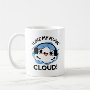 Caneca De Café Gosto Do Meu Pun De Tempo De Nuvem De Música