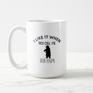Caneca De Café Gosto quando me chamas café de 15 onças do BIG PAP
