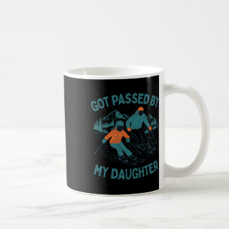 Caneca De Café Got Ped By My Daughter Funny Skiing Dad Winter Spo