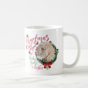 Caneca De Café GOTA   O Natal Deseja O Bebê-Cabra Angora