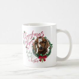 Caneca De Café GOTA | O Natal Deseja O Bebê De Caprino Boi