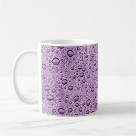 Caneca De Café Gotas de água púrpura