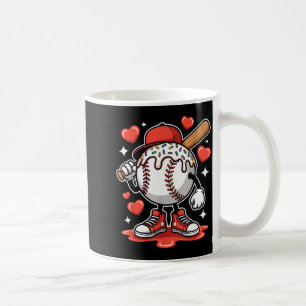 Caneca De Café Gotejamento de Beisebol Dia dos Namorados Meninos