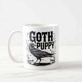 Caneca De Café Goth Puppy 