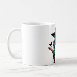 Caneca De Café Gothic Witch Art Mug