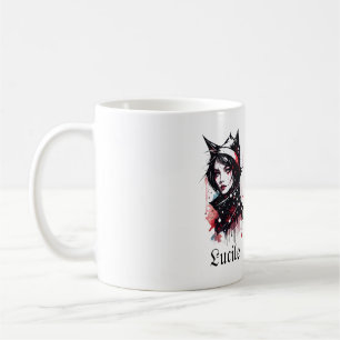 Caneca De Café Gótica Cama de Gato-Lover para Ela: Gato de Amor d