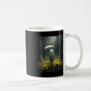 Caneca De Café Gótica Forest Vintage Floral Ghost Halloween Haunt