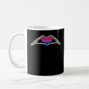 Caneca De Café Gótico Bissexual com Mãos Ósseas