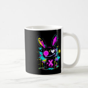 Caneca De Café Gótico Coelhinha Kawaii Coelho Gótico Fácil E-Girl